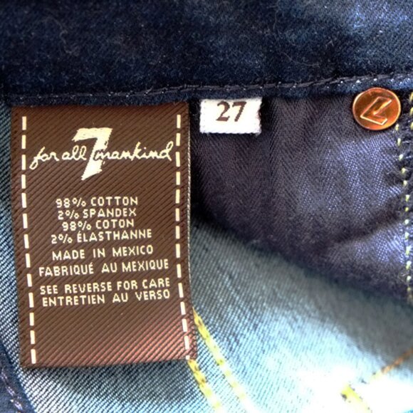 AS-NEW 7 for all mankind "A pocket" boot cut mid-rise jeans - Picture 7 of 10